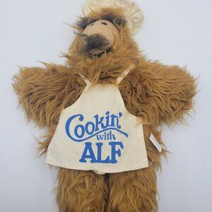 Vintage Alf Puppet 1988 Burger King Chef “Cookin’ With Alf” Plush Hand Puppet